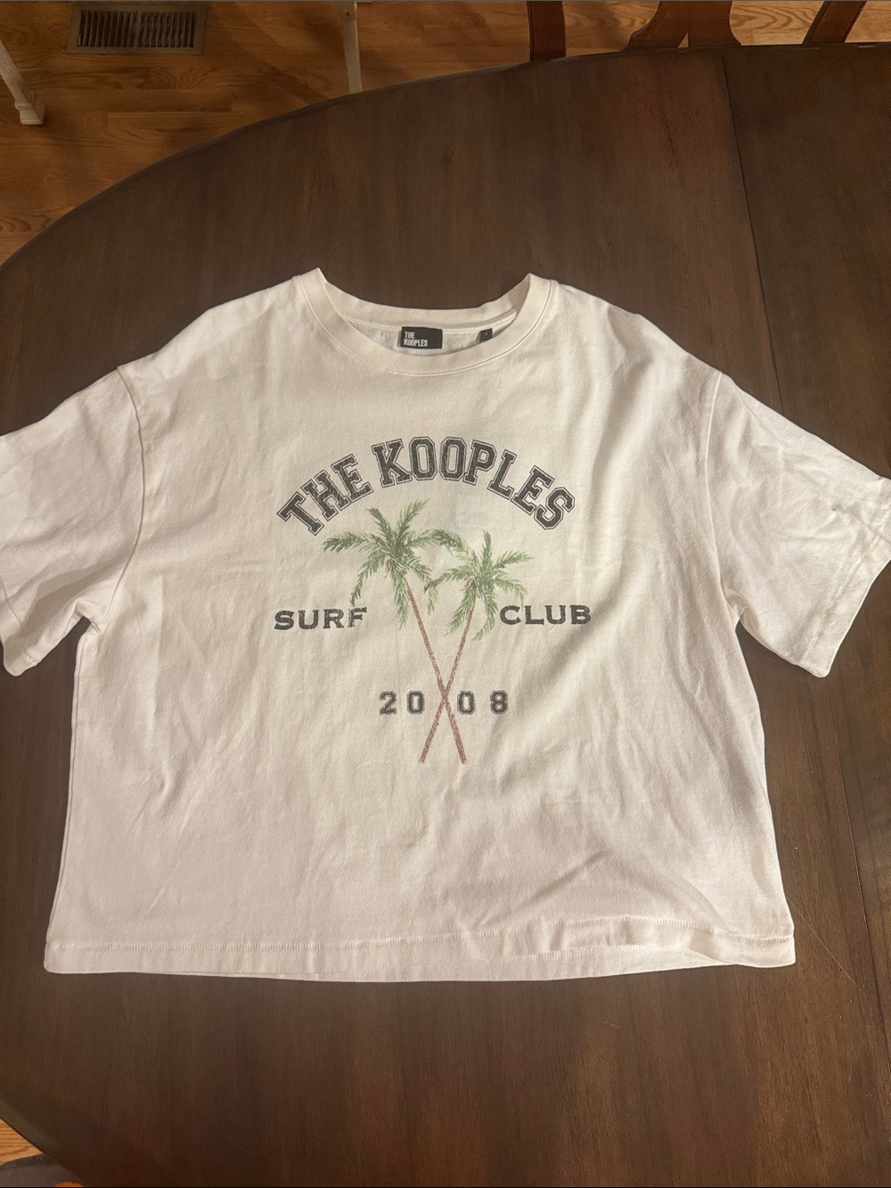 The Kooples White Surf Club Palm Graphic Tee
